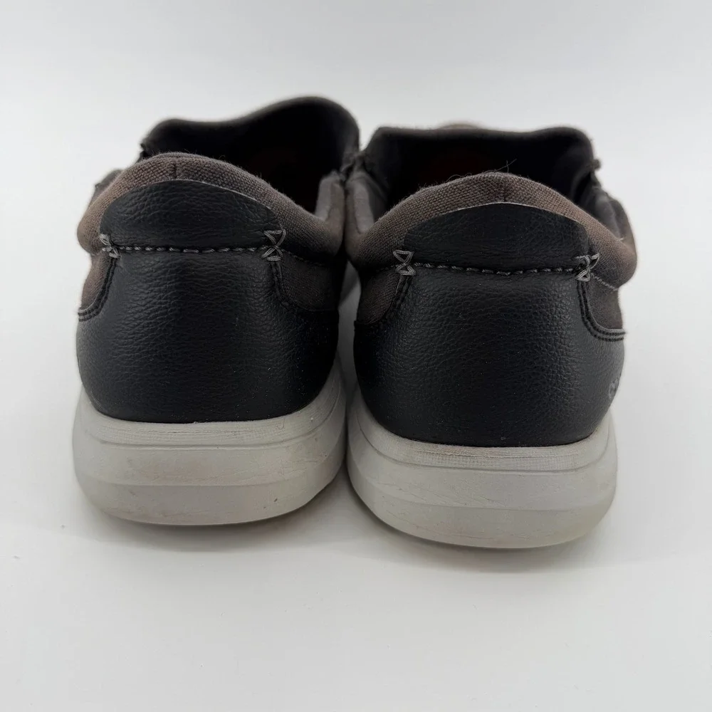 Crocs Santa Cruz 2 Luxe Loafers Mens 13 Charcoal Black Canvas Slip On 203051